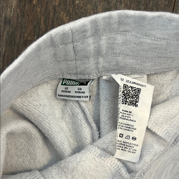 Puma Light Heather Gray Jogger Sweatpants - Picture 5 of 7